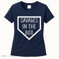 Baseball Savages In The Box Home Plate Women's T-Shirt thumb 0