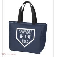 Baseball Savages In The Box Home Plate Tote Bag thumb 3