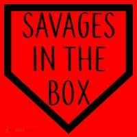 Baseball Savages In The Box Home Plate Santa Hat thumb 1