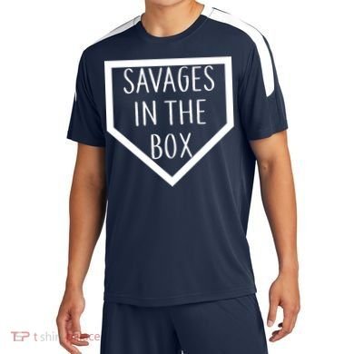 Baseball Savages In The Box Home Plate Soccer Jersey
