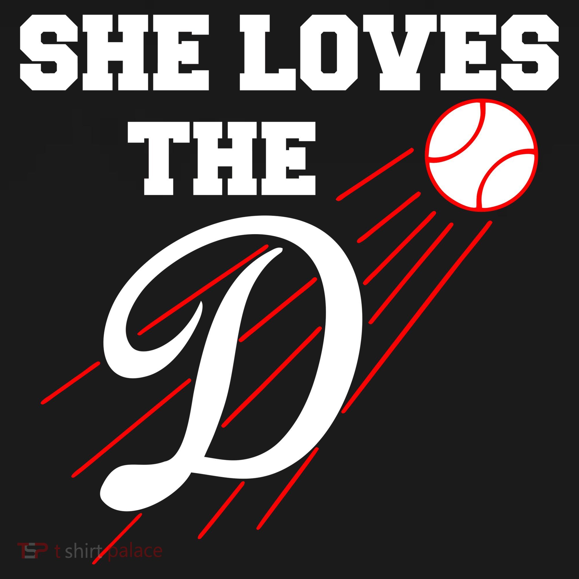 Baseball She Loves The D Los Angeles USA-Made Doggie Bandana
