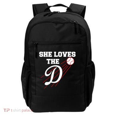 Baseball She Loves The D Los Angeles Backpack