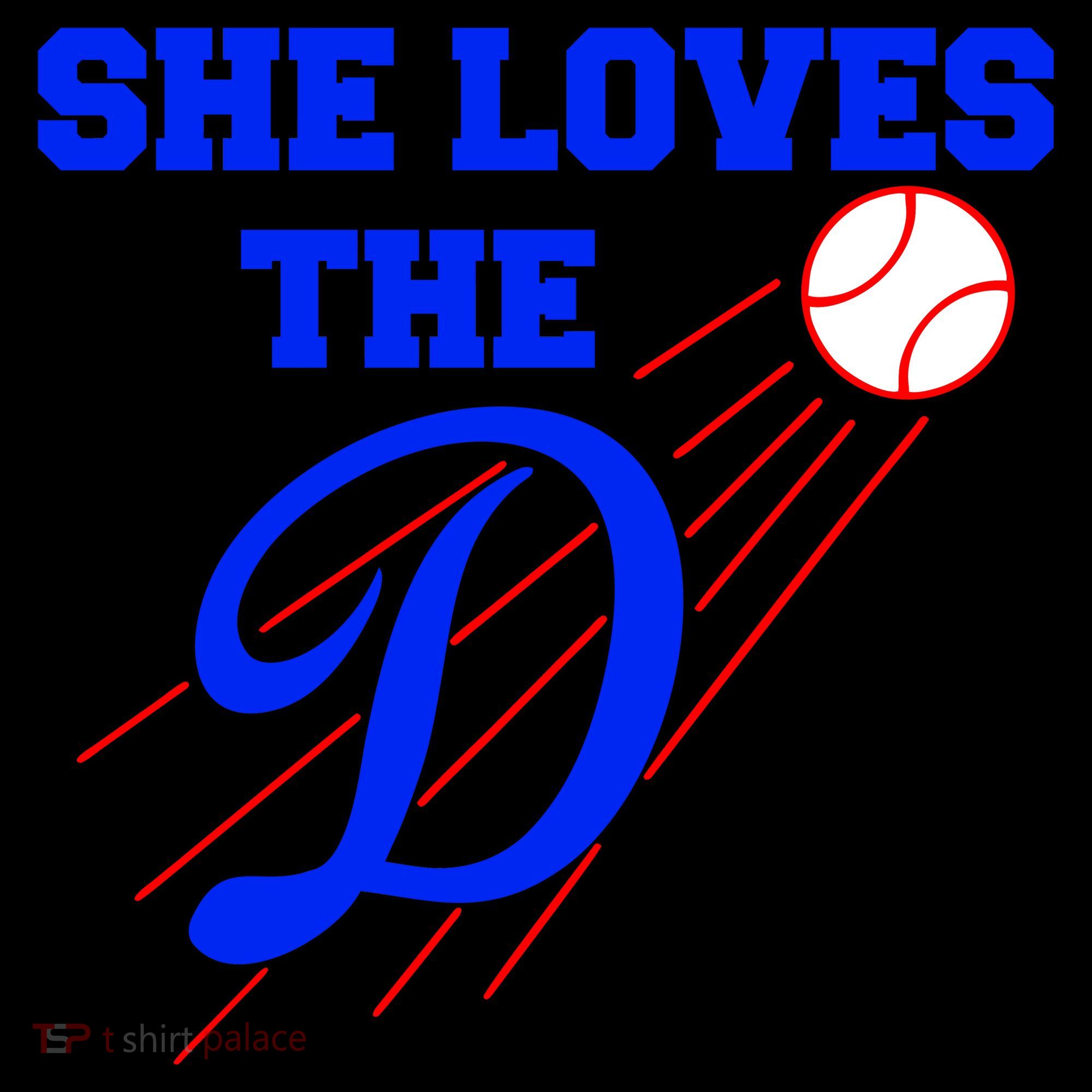 Baseball She Loves The D Los Angeles Coffee Mug
