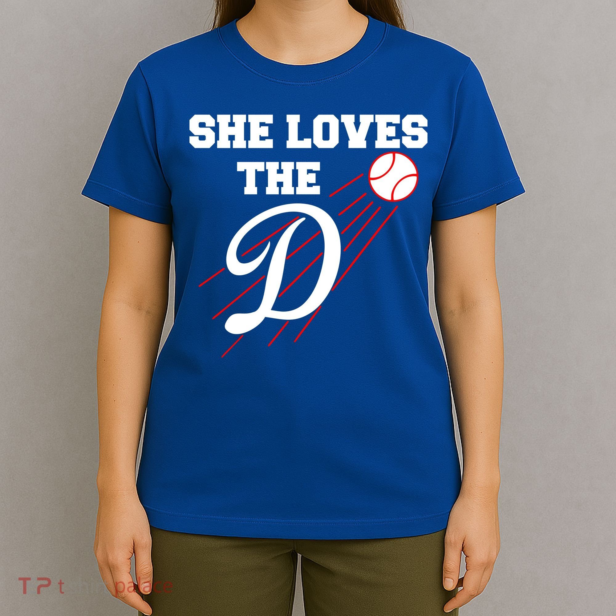 Baseball She Loves The D Los Angeles T-Shirt