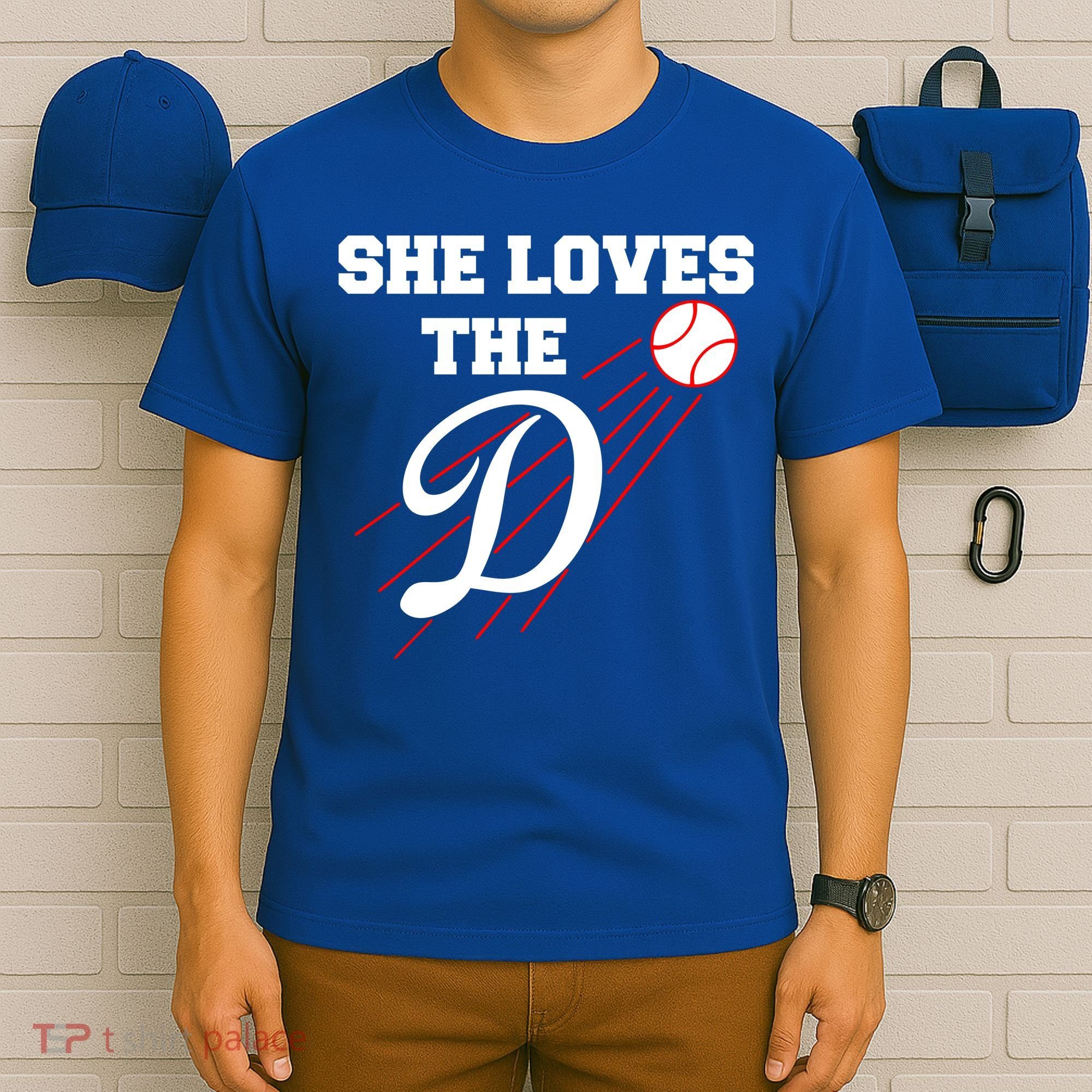 Baseball She Loves The D Los Angeles T-Shirt