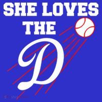 Baseball She Loves The D Los Angeles Mousepad thumb 1