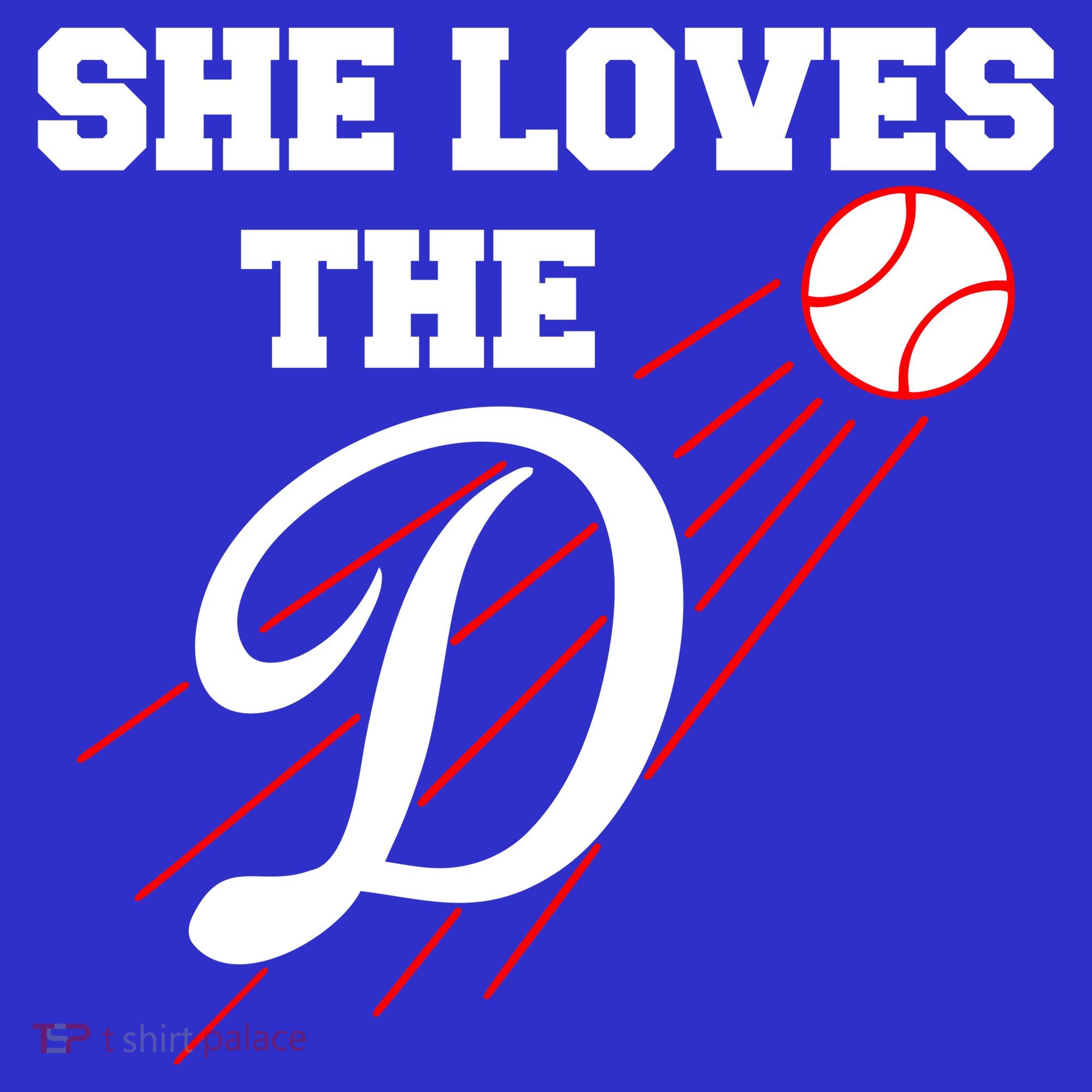 Baseball She Loves The D Los Angeles Kids T-Shirt