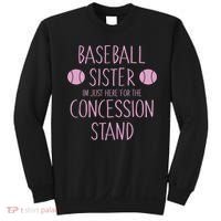 Baseball Sister I'm Just Here For The Concession Stand Sweatshirt thumb 0