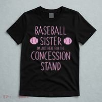 Baseball Sister I'm Just Here For The Concession Stand T-Shirt thumb 5