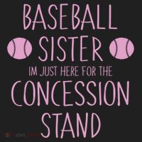 Baseball Sister I'm Just Here For The Concession Stand Beanie thumb 2