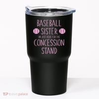 Baseball Sister I'm Just Here For The Concession Stand Tumbler thumb 0