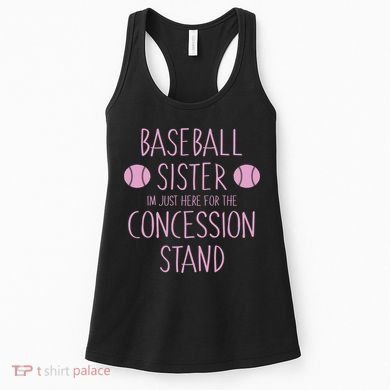 Baseball Sister I'm Just Here For The Concession Stand Women's Tank Top