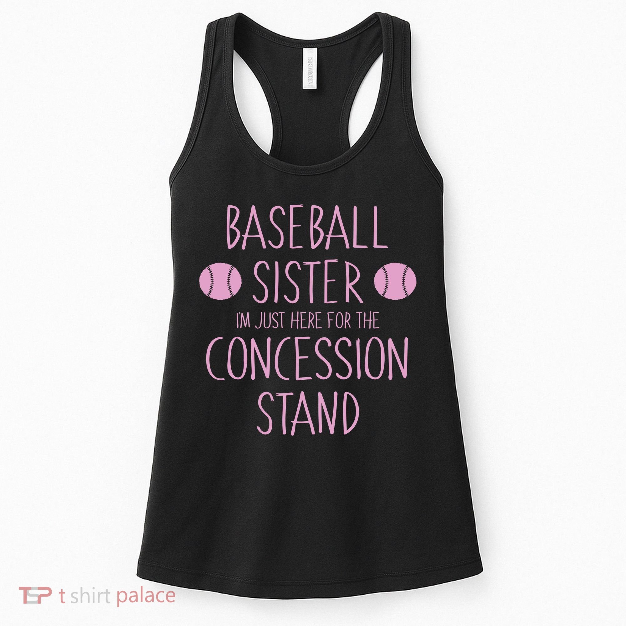Baseball Sister I'm Just Here For The Concession Stand Women's Tank Top