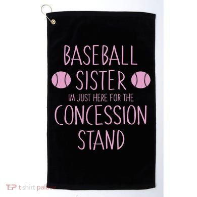 Baseball Sister I'm Just Here For The Concession Stand Golf Towel
