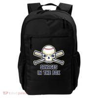 Baseball Skull Savages In The Box Backpack thumb 0