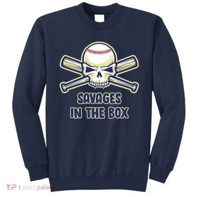 Baseball Skull Savages In The Box Sweatshirt