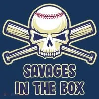 Baseball Skull Savages In The Box Women's Hoodie thumb 2