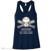 Baseball Skull Savages In The Box Women's Tank Top thumb 0
