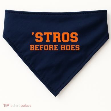 Baseball 'Stros Before Hoes Houston USA-Made Doggie Bandana