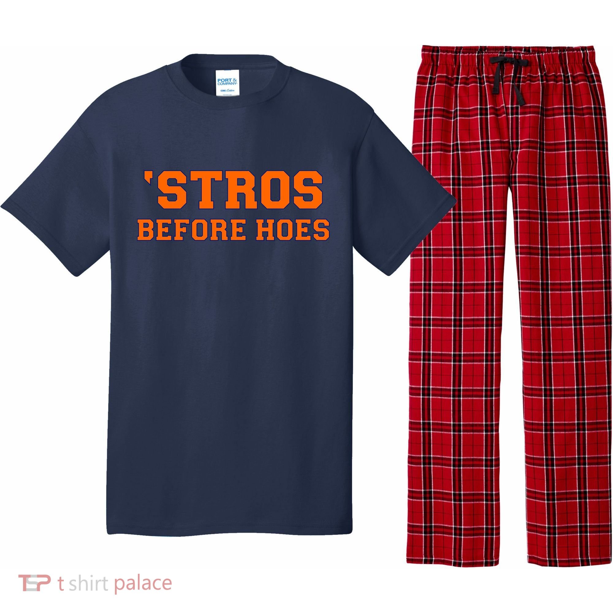 Baseball 'Stros Before Hoes Houston Pajama Set