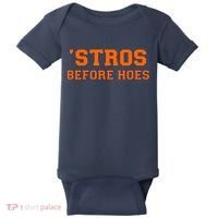 Baseball 'Stros Before Hoes Houston Baby Bodysuit thumb 0