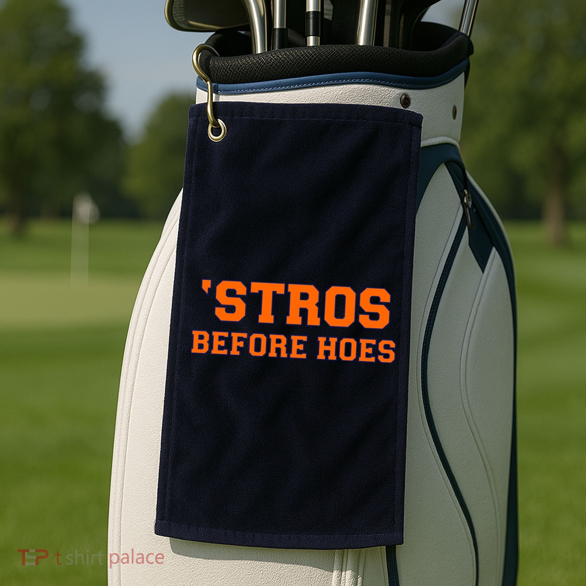 Baseball 'Stros Before Hoes Houston Golf Towel