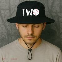 Baseball Two Years Old 2nd Birthday Bucket Hat thumb 2