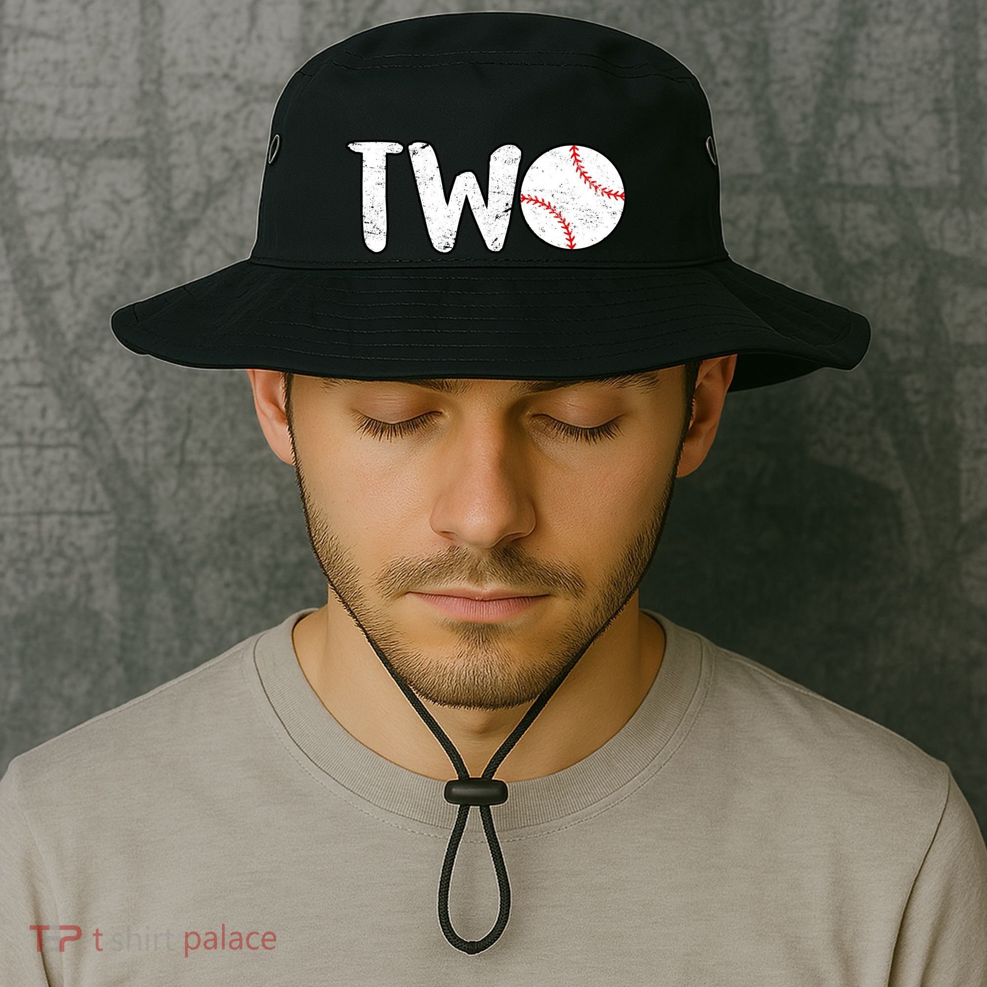 Baseball Two Years Old 2nd Birthday Bucket Hat