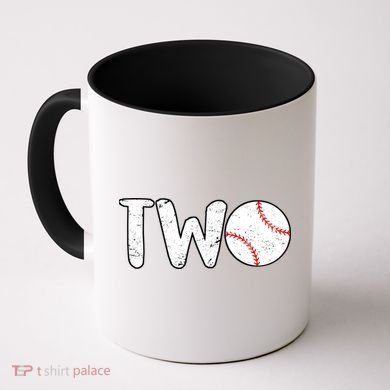 Baseball Two Years Old 2nd Birthday Coffee Mug