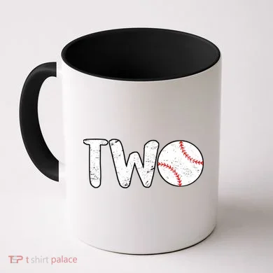 Baseball Two Years Old 2nd Birthday Coffee Mug