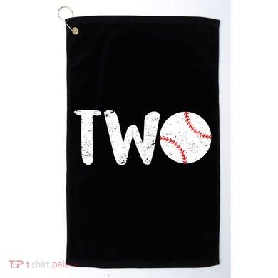 Baseball Two Years Old 2nd Birthday Golf Towel