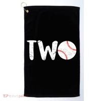 Baseball Two Years Old 2nd Birthday Golf Towel thumb 0