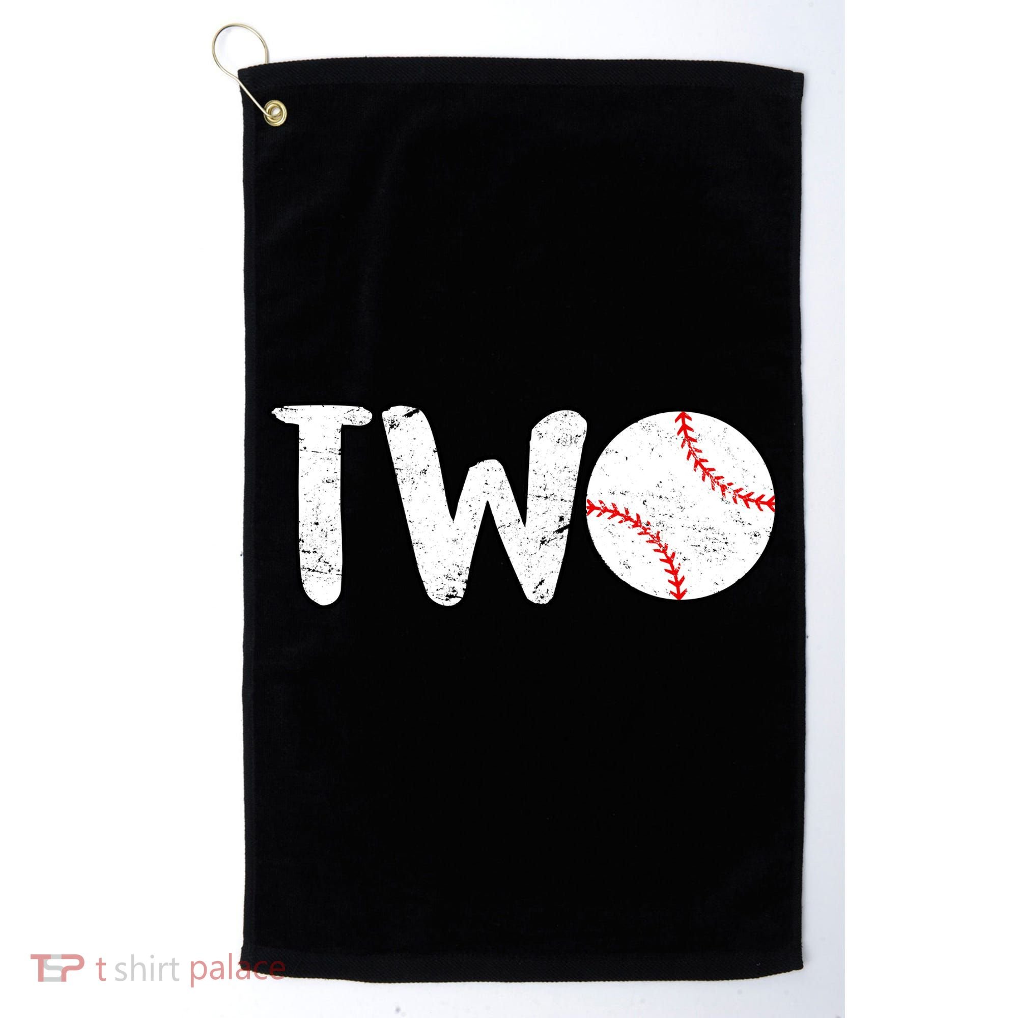 Baseball Two Years Old 2nd Birthday Golf Towel