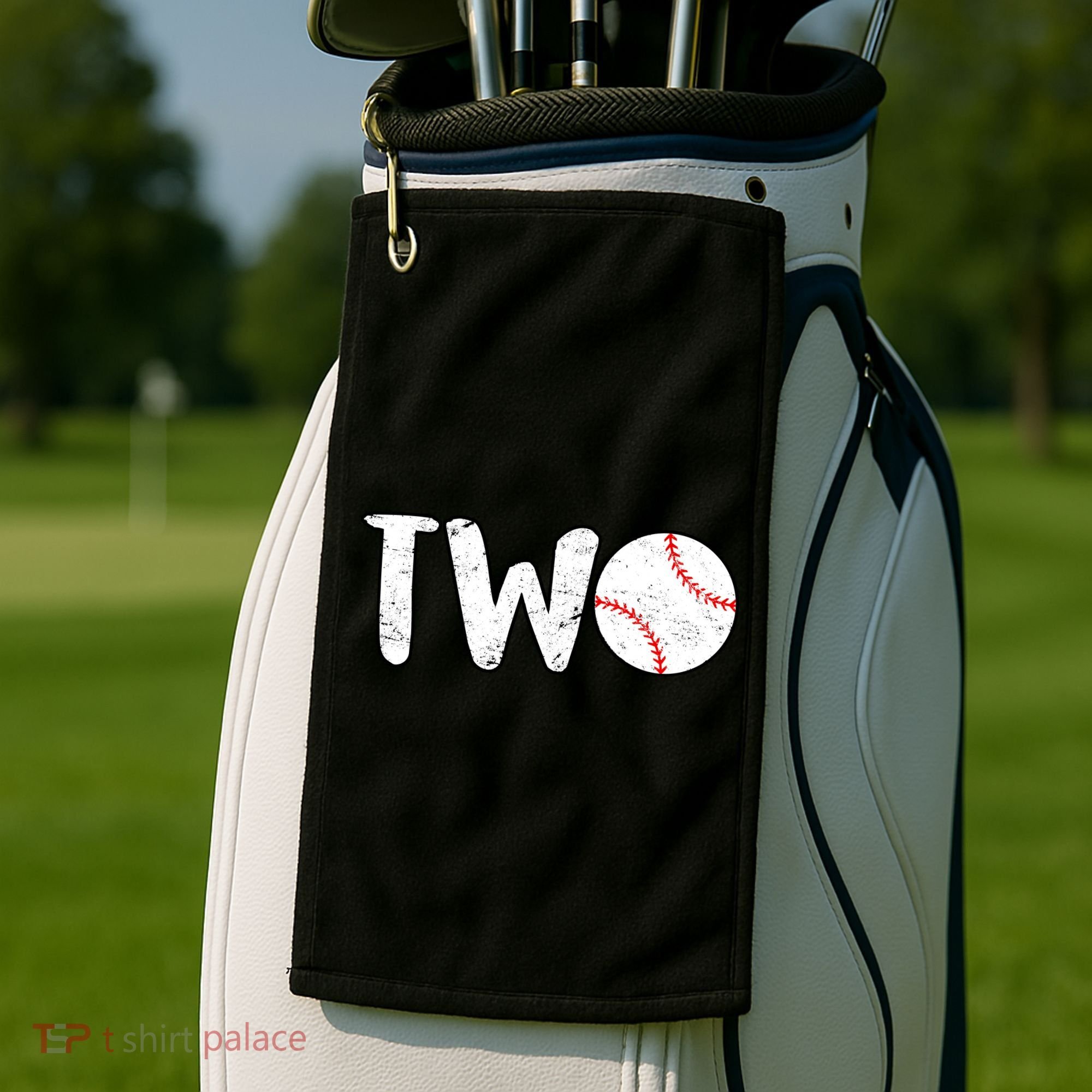 Baseball Two Years Old 2nd Birthday Golf Towel