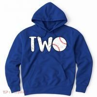 Baseball Two Years Old 2nd Birthday Hoodie thumb 0