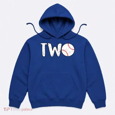 Baseball Two Years Old 2nd Birthday Hoodie