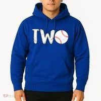 Baseball Two Years Old 2nd Birthday Hoodie thumb 2