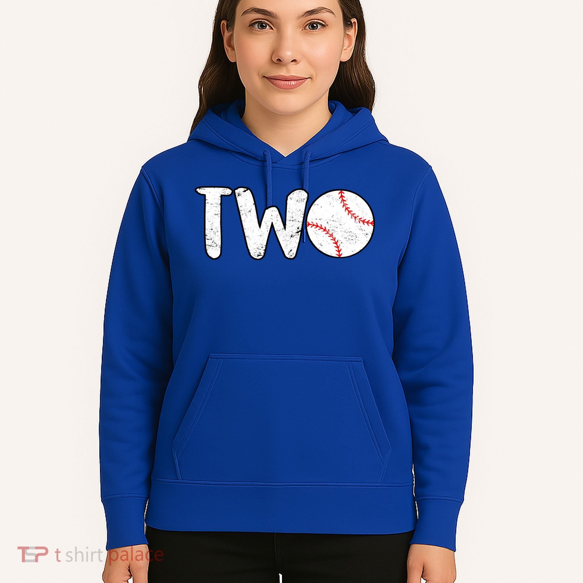 Baseball Two Years Old 2nd Birthday Hoodie