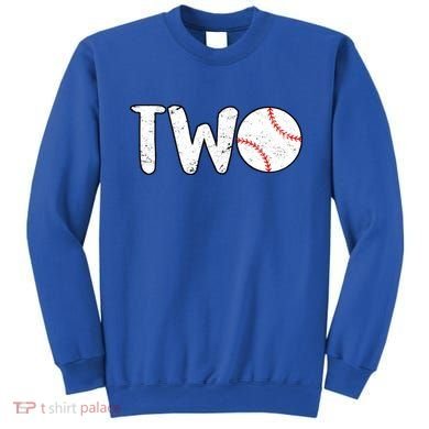 Baseball Two Years Old 2nd Birthday Sweatshirt