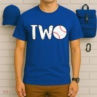 Baseball Two Years Old 2nd Birthday T-Shirt thumb 6