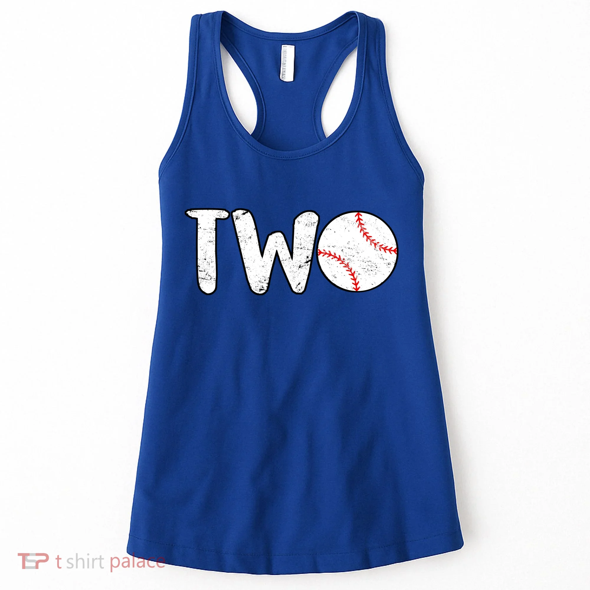 Baseball Two Years Old 2nd Birthday Women's Tank Top