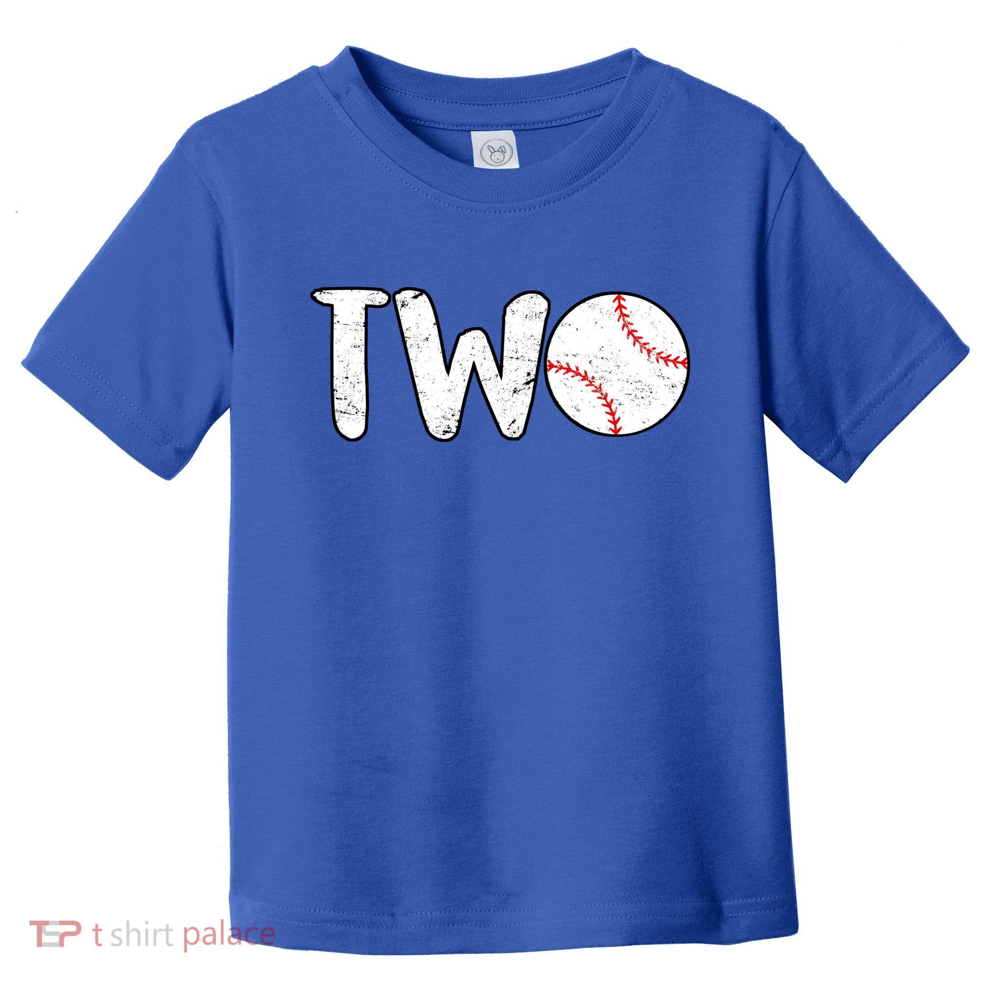 Baseball Two Years Old 2nd Birthday Toddler T-Shirt