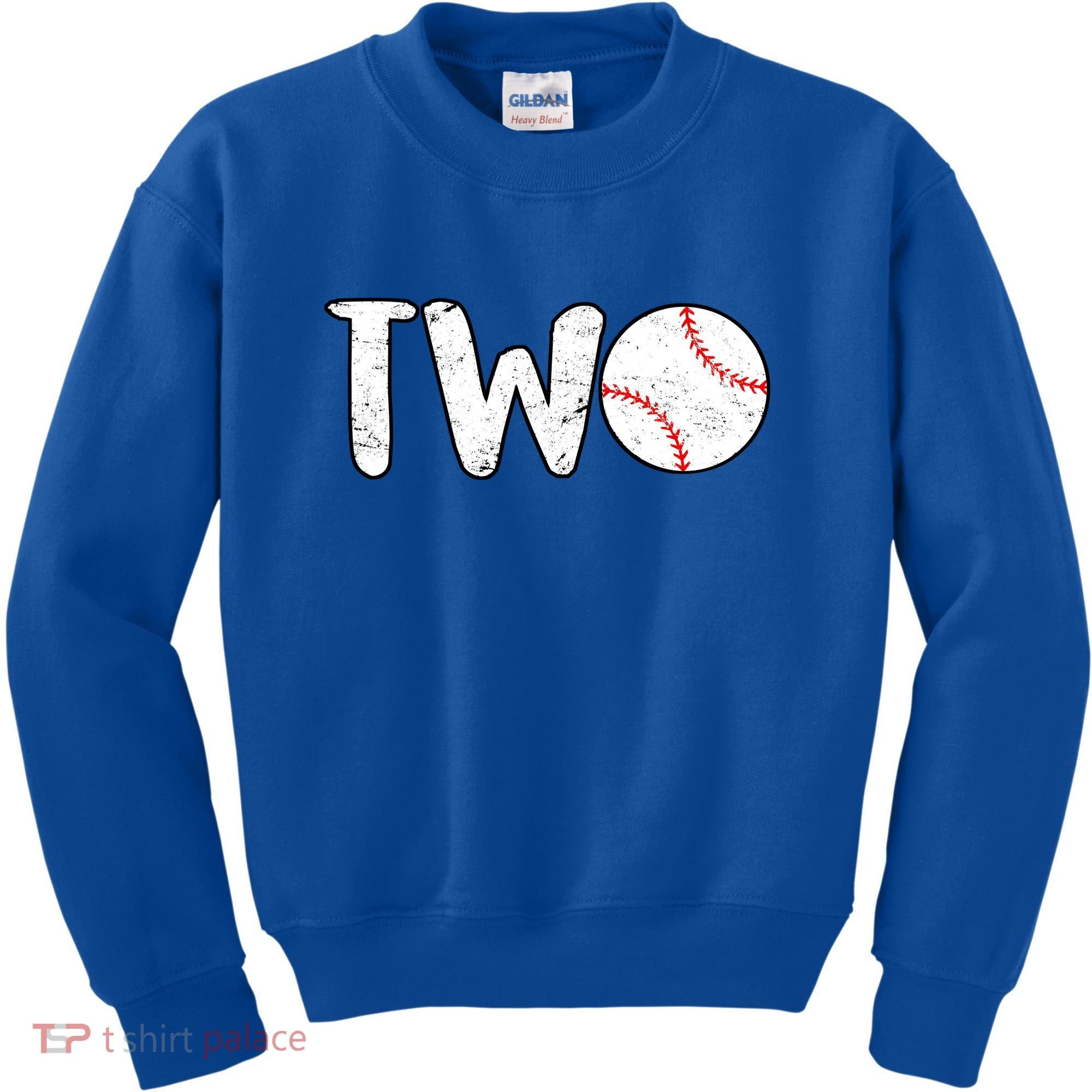 Baseball Two Years Old 2nd Birthday Kids Sweatshirt