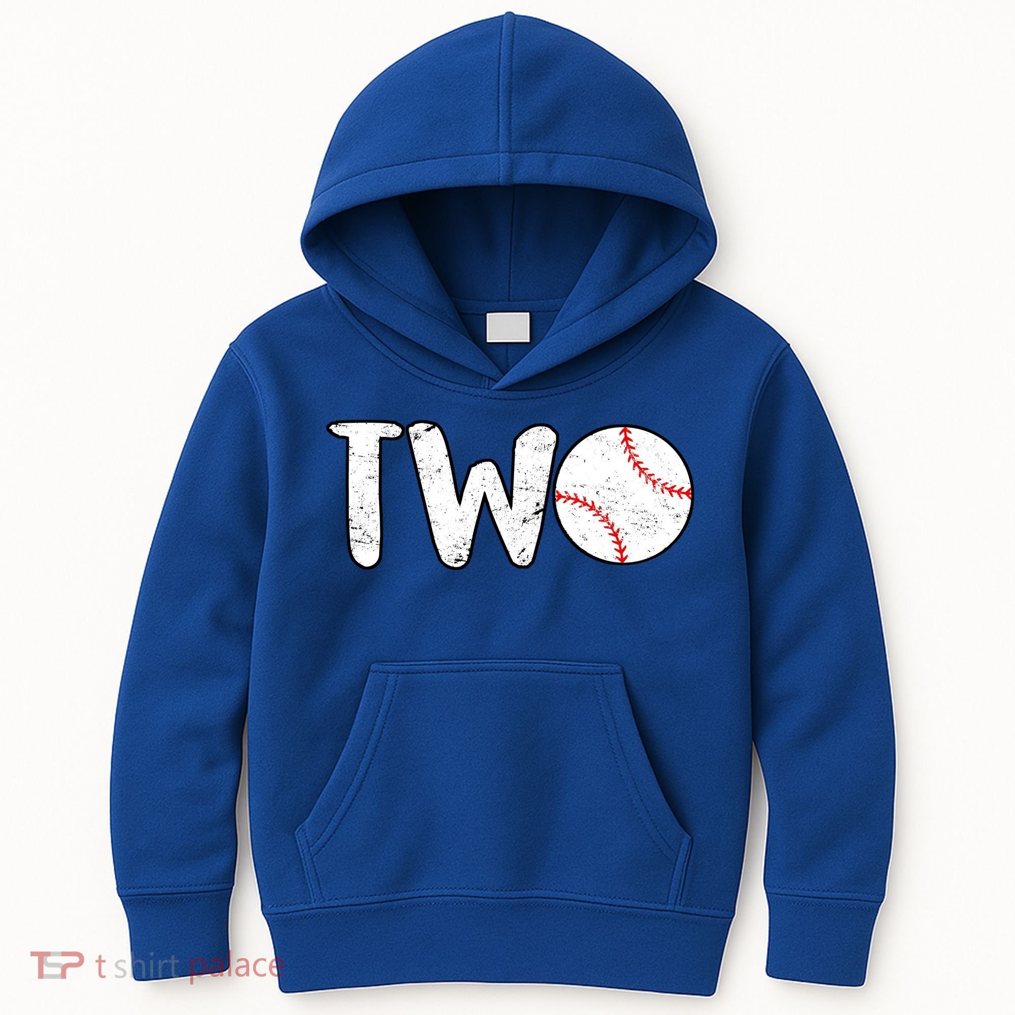 Baseball Two Years Old 2nd Birthday Kids Hoodie