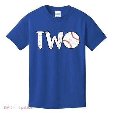 Baseball Two Years Old 2nd Birthday Kids T-Shirt