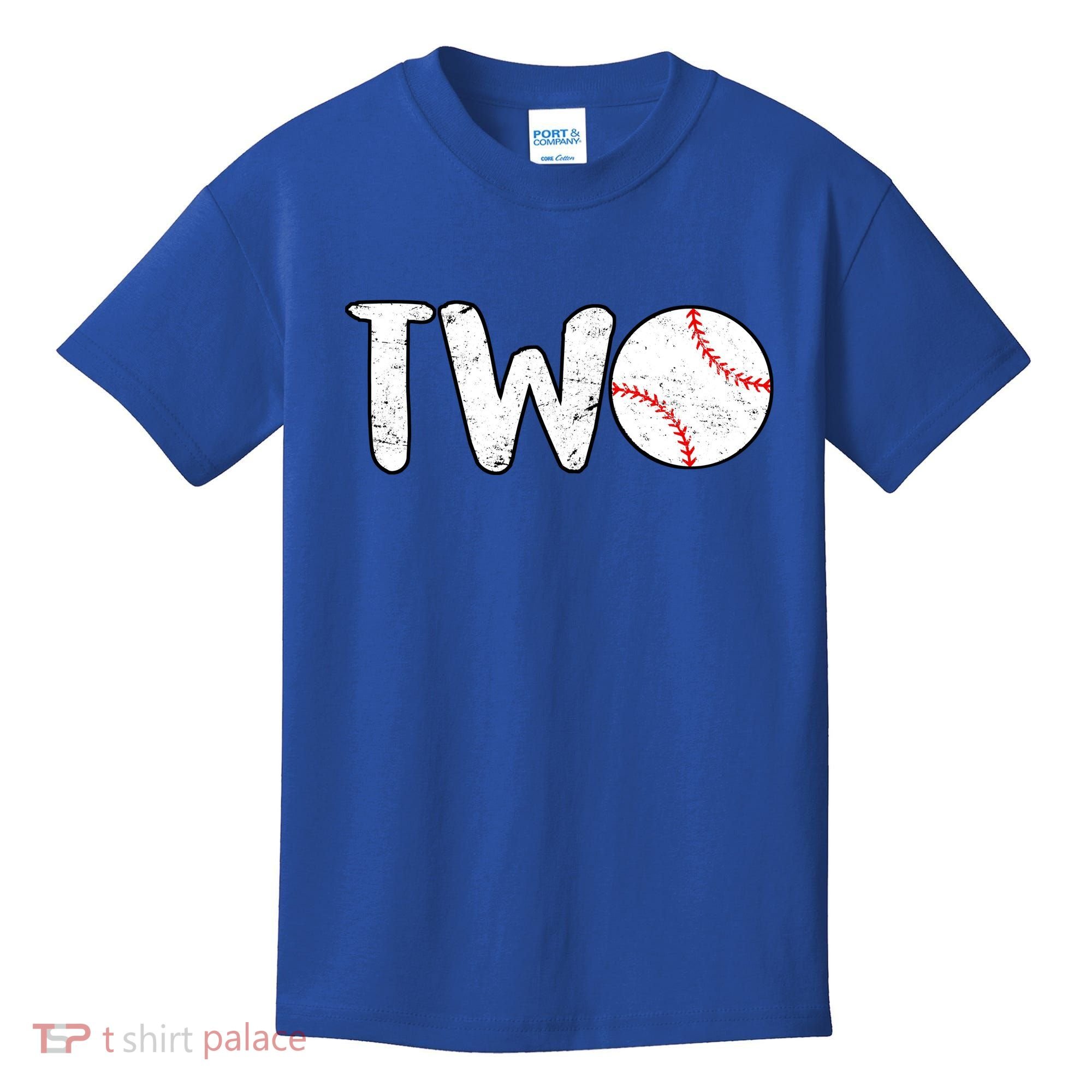 Baseball Two Years Old 2nd Birthday Kids T-Shirt