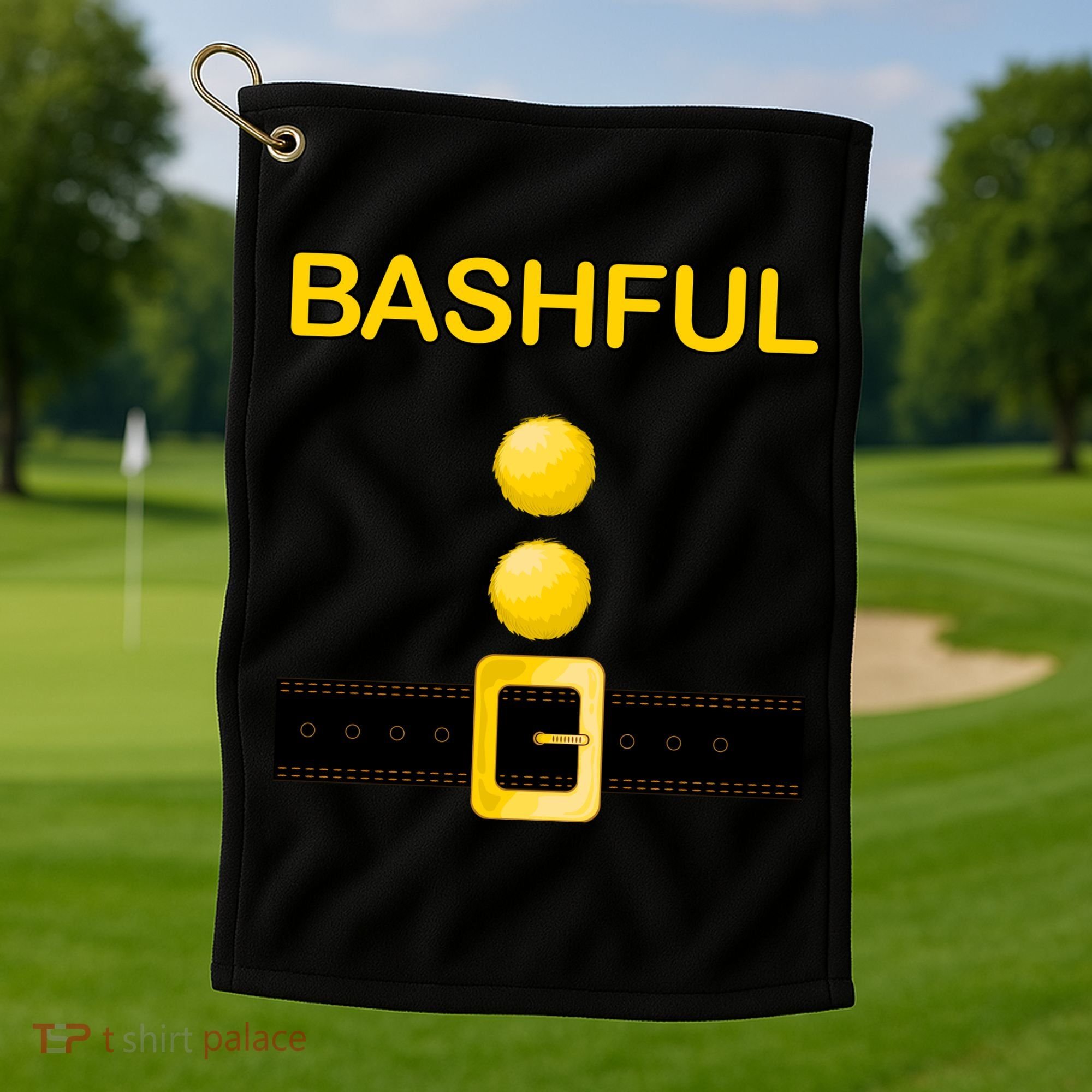 Bashful Dwarf Costume Golf Towel