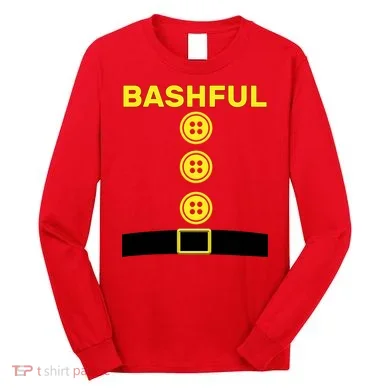 Bashful Dwarf Halloween Costume Long Sleeve Shirt