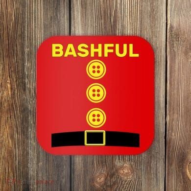 Bashful Dwarf Halloween Costume Coaster