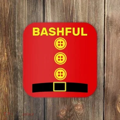 Bashful Dwarf Halloween Costume Coaster